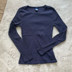 OLD NAVY PLUSH LONG SLEEVE CREW NECK TEE SHIRT